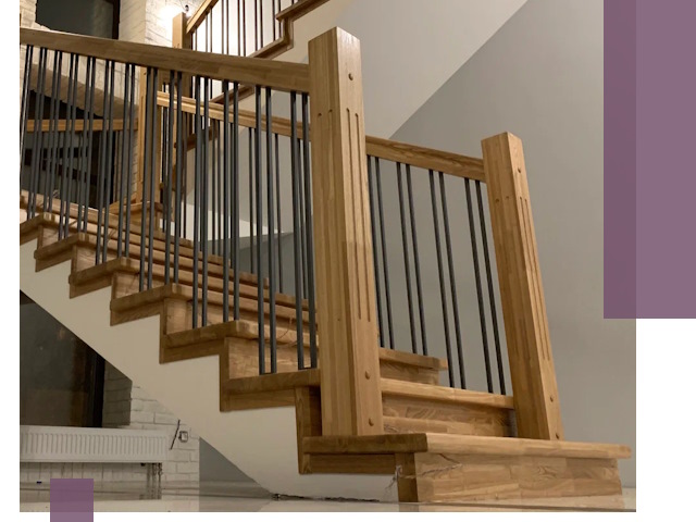 Реставрация деревянных и металлических лестниц в Большой Камне