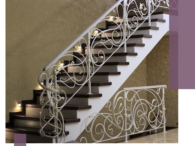 Кованые лестницы под ключ в Большой Камне — изготовление и монтаж