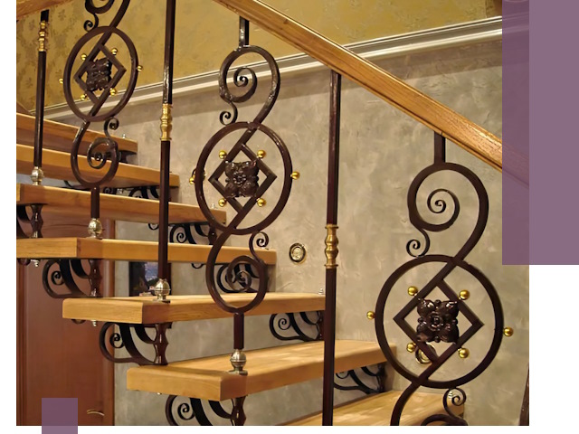 Изготовление кованых лестниц под ключ в Большой Камне