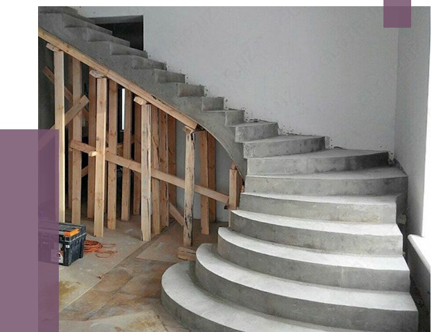 Изготовление бетонных лестниц под ключ в Большой Камне от 19775 руб. | ПРОЛЁТ-Бль