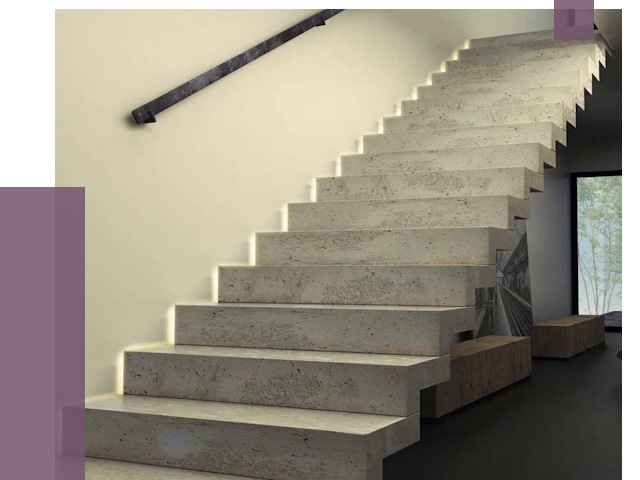 Облицовка бетонных лестниц в Большой Камне от 4563 руб/м2 