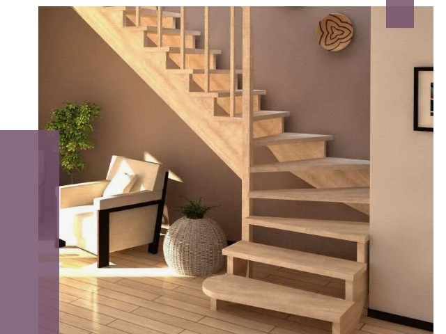 Изготовление Г-образных лестниц в Большой Камне от 18761 руб. 