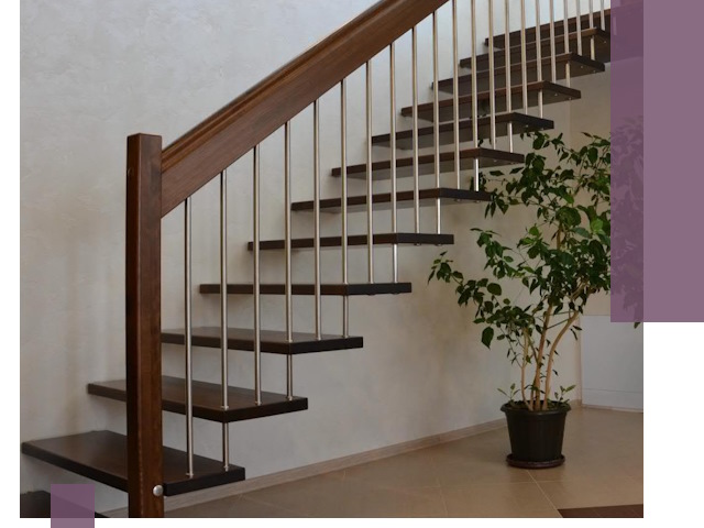 Лестницы на больцах под ключ в Большой Камне – изготовление и монтаж