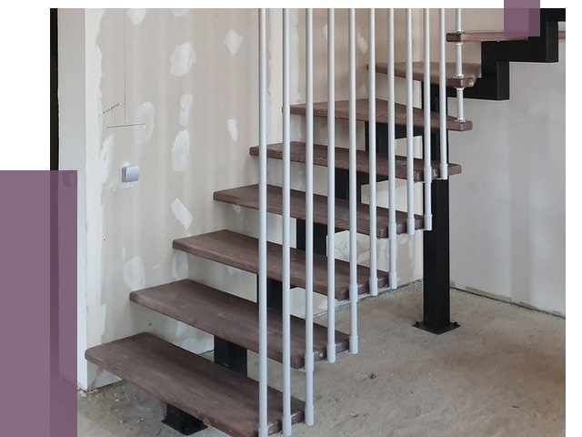 Монтаж лестниц на больцах в Большой Камне от 8316 руб. — надежно| ПРОЛЁТ-Бль