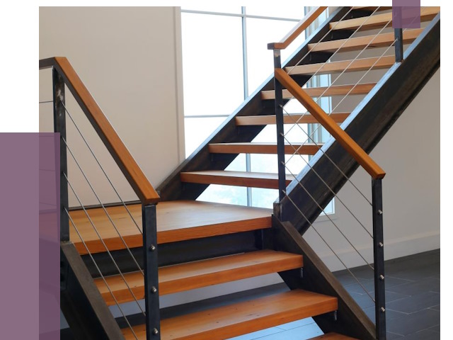 Изготовление лестниц на металлокаркасе в Большой Камне от 18761 руб. | ПРОЛЁТ-Бль