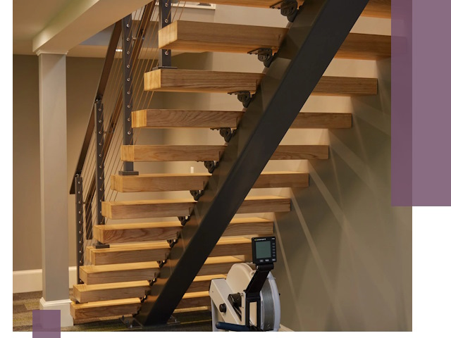 Лестницы на монокосоурах под ключ в Большой Камне - изготовление и монтаж