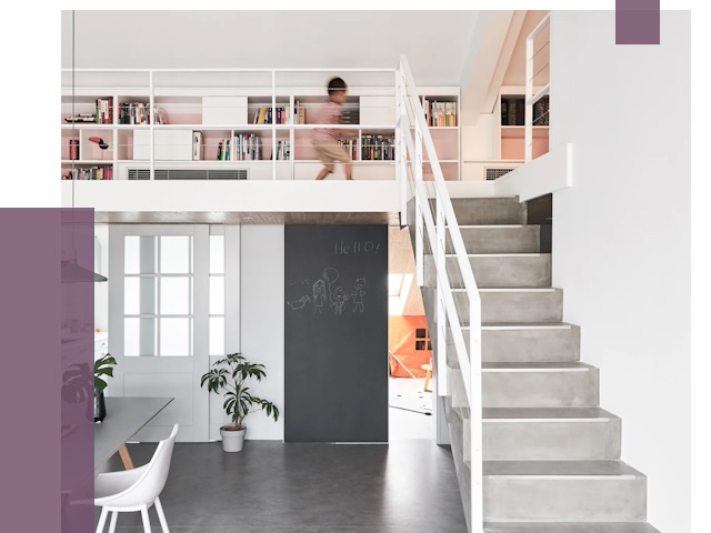 Лестницы для двухуровневой квартиры в Большой Камне от 174932 руб. | ПРОЛЁТ-Бль