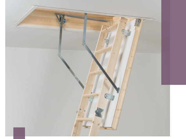 Установка чердачной лестницы под ключ в Большой Камне