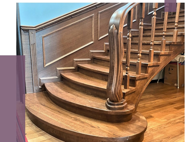 Дубовые лестницы под ключ в Большой Камне от 174932 руб. — ПРОЛЁТ-Бль