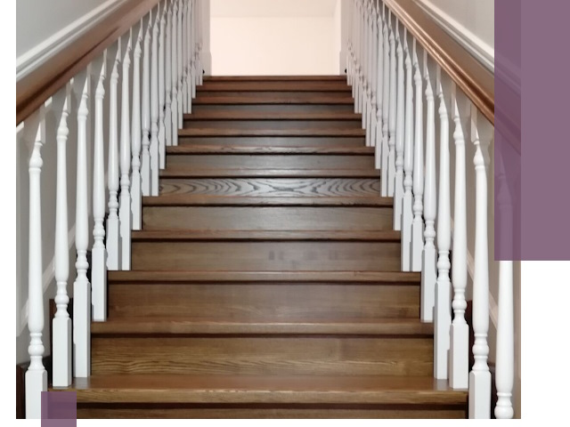 Лестницы из ясеня на заказ в Большой Камне — изготовление и монтаж