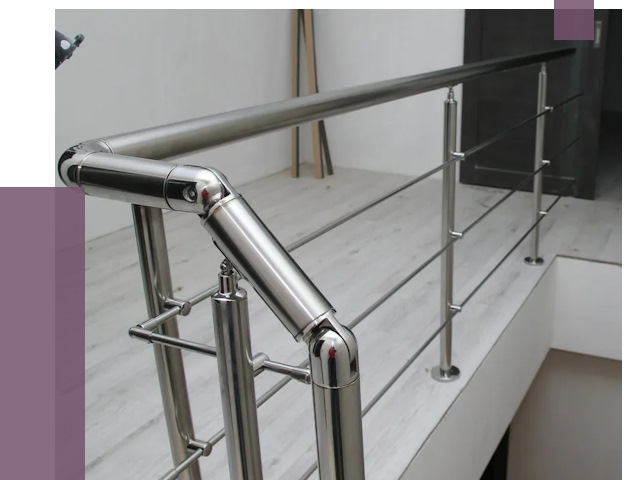 Перила из нержавеющей стали в Большой Камне от 8924 руб. под ключ | ПРОЛЁТ-Бль