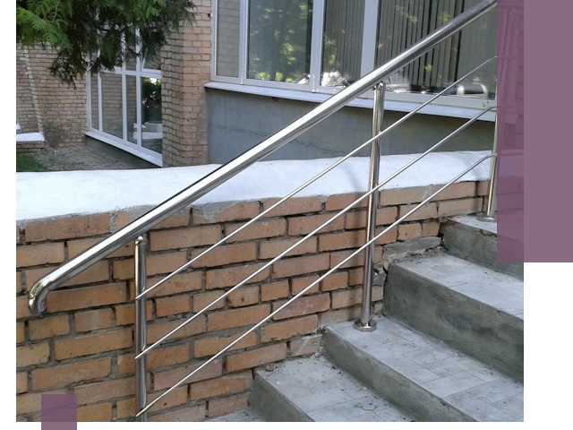 Перила из нержавеющей стали высокого качества в Большой Камне