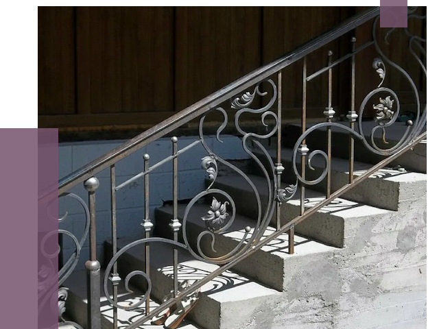 Кованые перила в Большой Камне от 8620 руб. под ключ — качество от ПРОЛЁТ-Бль