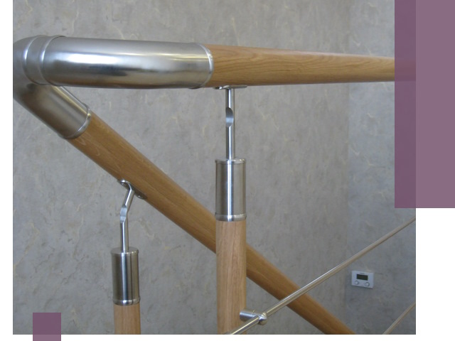 Комбинированные перила на заказ в Большой Камне — монтаж и производство