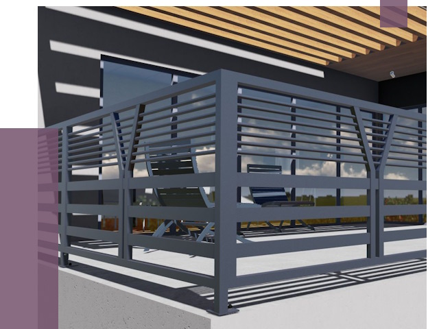 Изготовление балконных ограждений в Большой Камне от 10648 руб. | ПРОЛЁТ-Бль