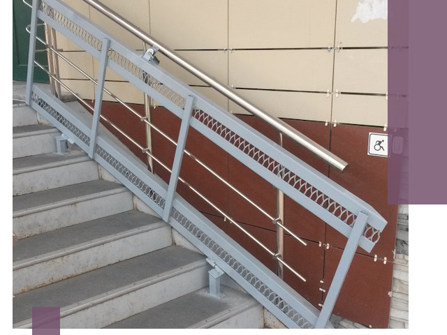 Изготовление откидных пандусов под ключ в Большой Камне