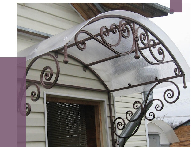 Изготовление козырьков в Большой Камне от 7302 руб. — заказать | ПРОЛЁТ-Бль