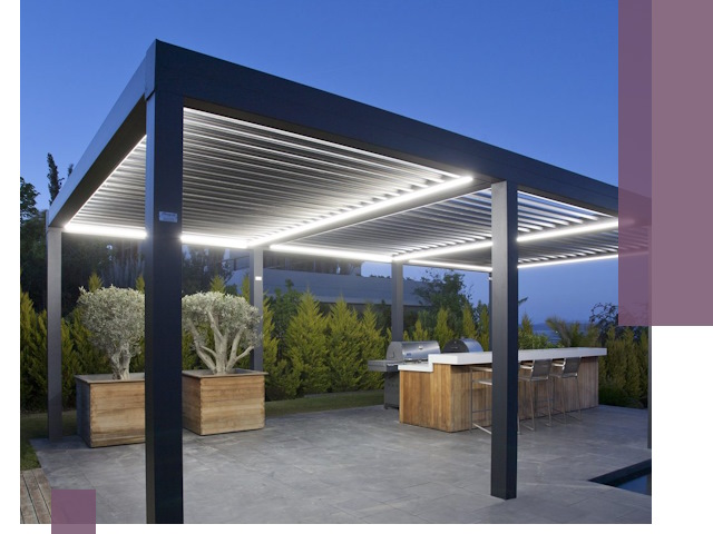 Навесы отдельно стоящие под ключ в Большой Камне из металла и поликарбоната