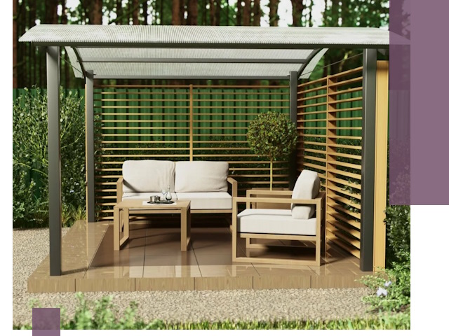 Навесы для дачи в Большой Камне: изготовление, монтаж и демонтаж