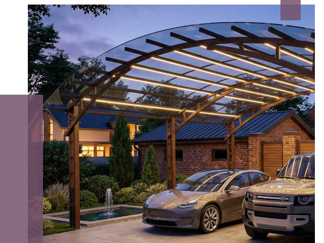 Металлические навесы в Большой Камне от 12575 руб. под ключ — ПРОЛЁТ-Бль