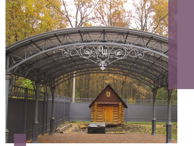 Кованые навесы премиум-класса под заказ в Большой Камне