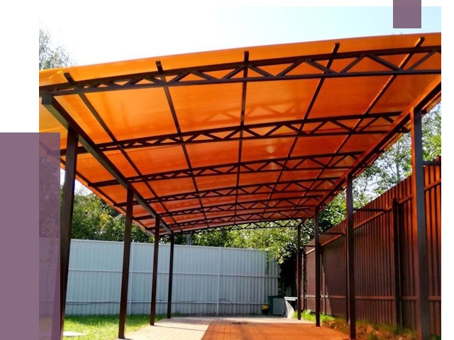 Односкатные навесы под ключ в Большой Камне от 13031 руб. 