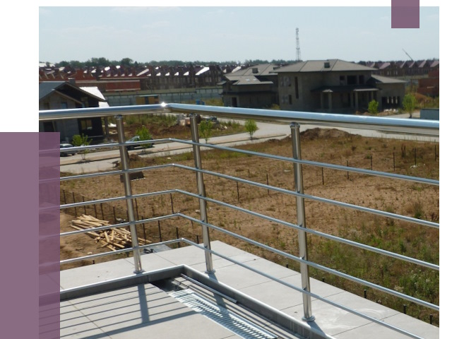 Парапеты из нержавеющей стали в Большой Камне от 7910 руб. за м² | ПРОЛЁТ-Бль