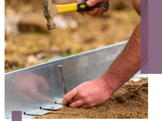 Монтаж металлических бордюров в Большой Камне быстро и качественно