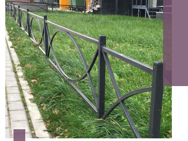Газонные ограждения из металла в Большой Камне — монтаж и продажа