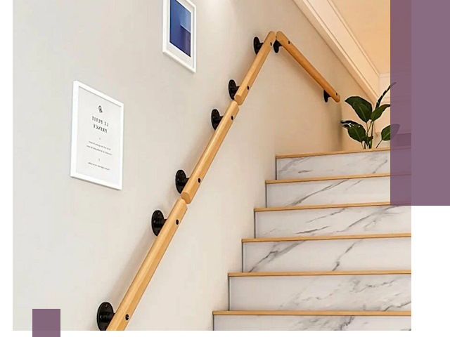 Поручни металлические и деревянные под ключ в Большой Камне